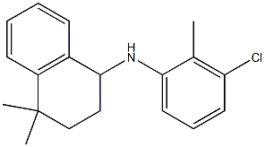 N-(3-chloro-2-methylphenyl)-4,4-dimethyl-1,2,3,4-tetrahydronaphthalen-1-amine 구조식 이미지