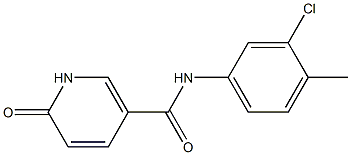 N-(3-chloro-4-methylphenyl)-6-oxo-1,6-dihydropyridine-3-carboxamide Structure