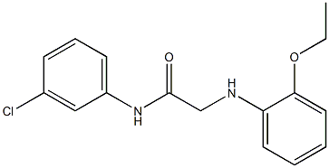 N-(3-chlorophenyl)-2-[(2-ethoxyphenyl)amino]acetamide Structure