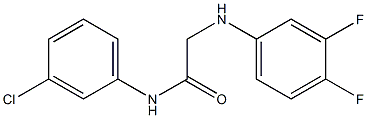 N-(3-chlorophenyl)-2-[(3,4-difluorophenyl)amino]acetamide 구조식 이미지