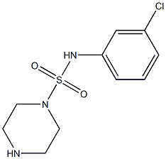 N-(3-chlorophenyl)piperazine-1-sulfonamide Structure