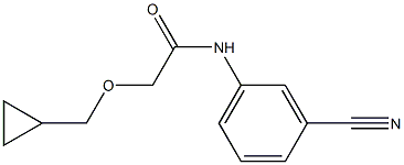 N-(3-cyanophenyl)-2-(cyclopropylmethoxy)acetamide 구조식 이미지