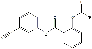 N-(3-cyanophenyl)-2-(difluoromethoxy)benzamide 구조식 이미지