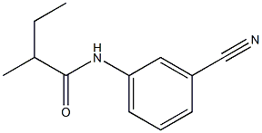 N-(3-cyanophenyl)-2-methylbutanamide 구조식 이미지