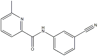 N-(3-cyanophenyl)-6-methylpyridine-2-carboxamide Structure