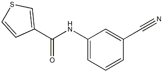 N-(3-cyanophenyl)thiophene-3-carboxamide Structure