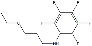 N-(3-ethoxypropyl)-2,3,4,5,6-pentafluoroaniline Structure