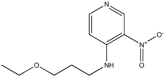 N-(3-ethoxypropyl)-3-nitropyridin-4-amine 구조식 이미지