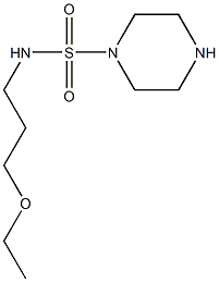 N-(3-ethoxypropyl)piperazine-1-sulfonamide Structure