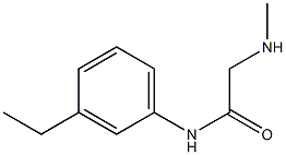 N-(3-ethylphenyl)-2-(methylamino)acetamide 구조식 이미지