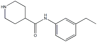 N-(3-ethylphenyl)piperidine-4-carboxamide 구조식 이미지