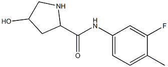 N-(3-fluoro-4-methylphenyl)-4-hydroxypyrrolidine-2-carboxamide Structure