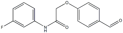 N-(3-fluorophenyl)-2-(4-formylphenoxy)acetamide Structure