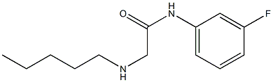 N-(3-fluorophenyl)-2-(pentylamino)acetamide 구조식 이미지