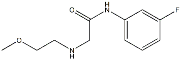 N-(3-fluorophenyl)-2-[(2-methoxyethyl)amino]acetamide 구조식 이미지