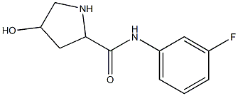 N-(3-fluorophenyl)-4-hydroxypyrrolidine-2-carboxamide 구조식 이미지