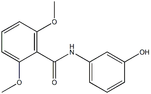 N-(3-hydroxyphenyl)-2,6-dimethoxybenzamide 구조식 이미지