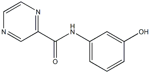 N-(3-hydroxyphenyl)pyrazine-2-carboxamide Structure