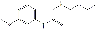 N-(3-methoxyphenyl)-2-(pentan-2-ylamino)acetamide Structure