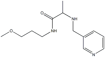 N-(3-methoxypropyl)-2-[(pyridin-3-ylmethyl)amino]propanamide 구조식 이미지