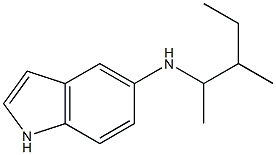 N-(3-methylpentan-2-yl)-1H-indol-5-amine Structure