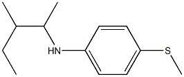 N-(3-methylpentan-2-yl)-4-(methylsulfanyl)aniline Structure