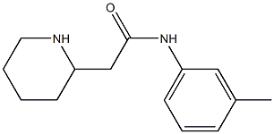 N-(3-methylphenyl)-2-(piperidin-2-yl)acetamide 구조식 이미지