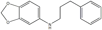 N-(3-phenylpropyl)-2H-1,3-benzodioxol-5-amine 구조식 이미지