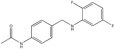 N-(4-{[(2,5-difluorophenyl)amino]methyl}phenyl)acetamide 구조식 이미지