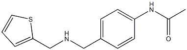 N-(4-{[(thiophen-2-ylmethyl)amino]methyl}phenyl)acetamide Structure