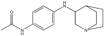 N-(4-{1-azabicyclo[2.2.2]octan-3-ylamino}phenyl)acetamide Structure