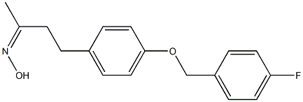 N-(4-{4-[(4-fluorophenyl)methoxy]phenyl}butan-2-ylidene)hydroxylamine Structure