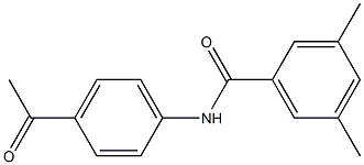 N-(4-acetylphenyl)-3,5-dimethylbenzamide Structure