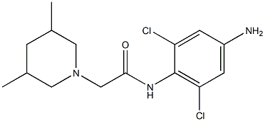 N-(4-amino-2,6-dichlorophenyl)-2-(3,5-dimethylpiperidin-1-yl)acetamide Structure