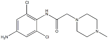 N-(4-amino-2,6-dichlorophenyl)-2-(4-methylpiperazin-1-yl)acetamide 구조식 이미지