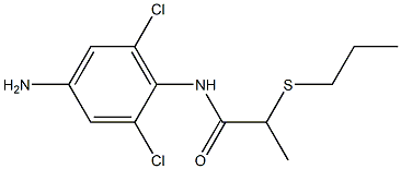 N-(4-amino-2,6-dichlorophenyl)-2-(propylsulfanyl)propanamide Structure