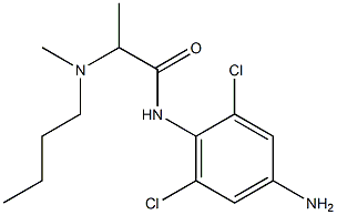 N-(4-amino-2,6-dichlorophenyl)-2-[butyl(methyl)amino]propanamide Structure