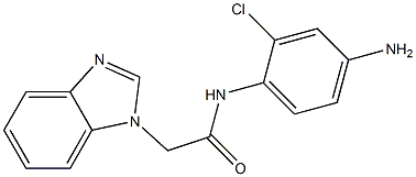 N-(4-amino-2-chlorophenyl)-2-(1H-1,3-benzodiazol-1-yl)acetamide 구조식 이미지