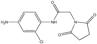 N-(4-amino-2-chlorophenyl)-2-(2,5-dioxopyrrolidin-1-yl)acetamide 구조식 이미지