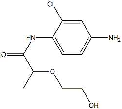 N-(4-amino-2-chlorophenyl)-2-(2-hydroxyethoxy)propanamide Structure