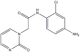 N-(4-amino-2-chlorophenyl)-2-(2-oxopyrimidin-1(2H)-yl)acetamide 구조식 이미지