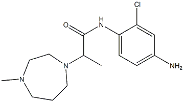 N-(4-amino-2-chlorophenyl)-2-(4-methyl-1,4-diazepan-1-yl)propanamide 구조식 이미지