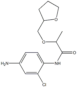 N-(4-amino-2-chlorophenyl)-2-(oxolan-2-ylmethoxy)propanamide Structure