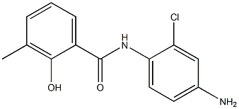 N-(4-amino-2-chlorophenyl)-2-hydroxy-3-methylbenzamide 구조식 이미지