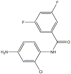 N-(4-amino-2-chlorophenyl)-3,5-difluorobenzamide 구조식 이미지