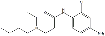 N-(4-amino-2-chlorophenyl)-3-[butyl(ethyl)amino]propanamide 구조식 이미지