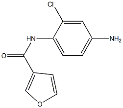 N-(4-amino-2-chlorophenyl)-3-furamide 구조식 이미지