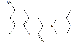 N-(4-amino-2-methoxyphenyl)-2-(2-methylmorpholin-4-yl)propanamide Structure