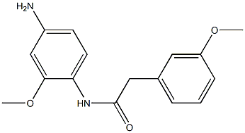 N-(4-amino-2-methoxyphenyl)-2-(3-methoxyphenyl)acetamide 구조식 이미지