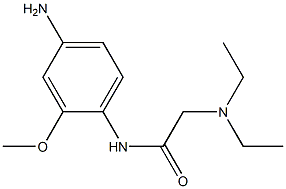 N-(4-amino-2-methoxyphenyl)-2-(diethylamino)acetamide 구조식 이미지